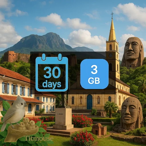 French Guiana - 3 GB - 30 days