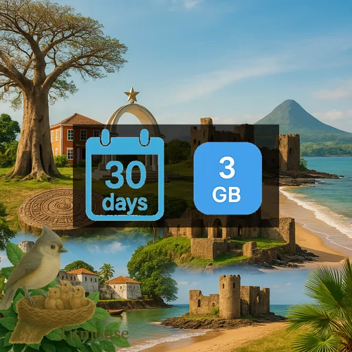 Guinea-Bissau - 3 GB - 30 Days