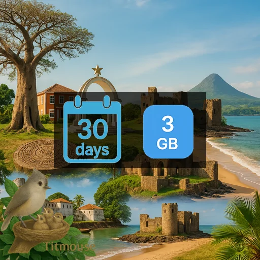 Guinea-Bissau - 3 GB - 30 Days