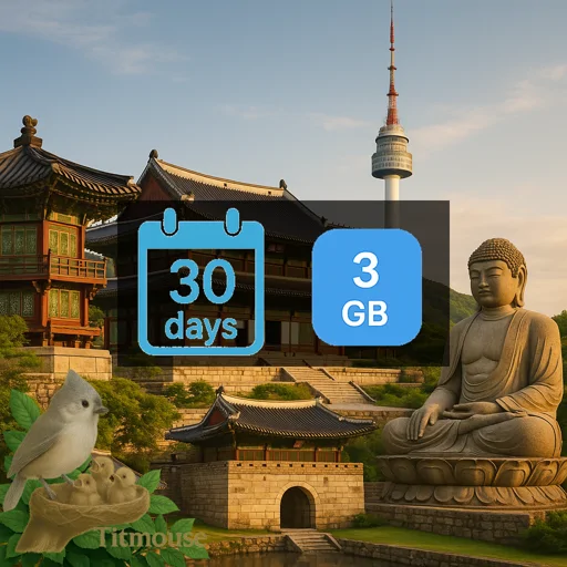South Korea - 3 GB - 30 Days