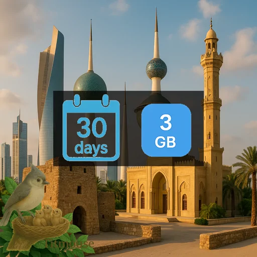Kuwait - 3 GB - 30 Days