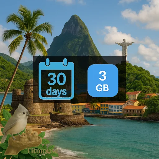 Saint Lucia - 3 GB - 30 Days