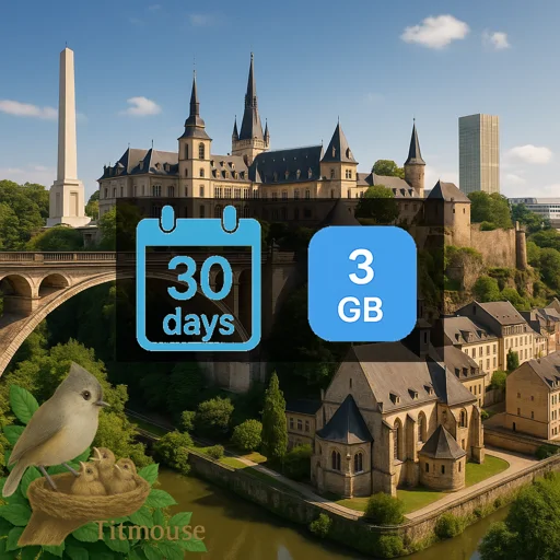 Luxembourg - 3 GB - 30 Days
