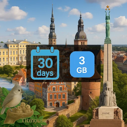 Latvia - 3 GB - 30 Days