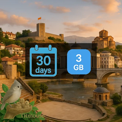 North Macedonia - 3 GB - 30 Days