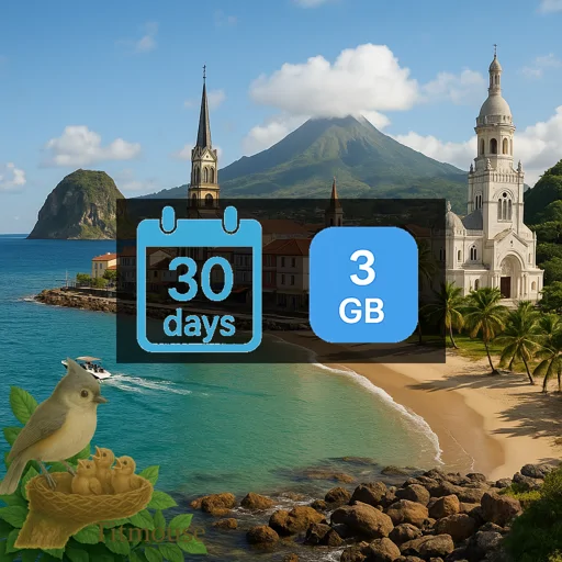Martinique - 3 GB - 30 Days