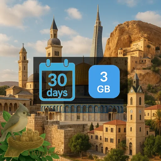 Palestine, State of - 3 GB - 30 Days