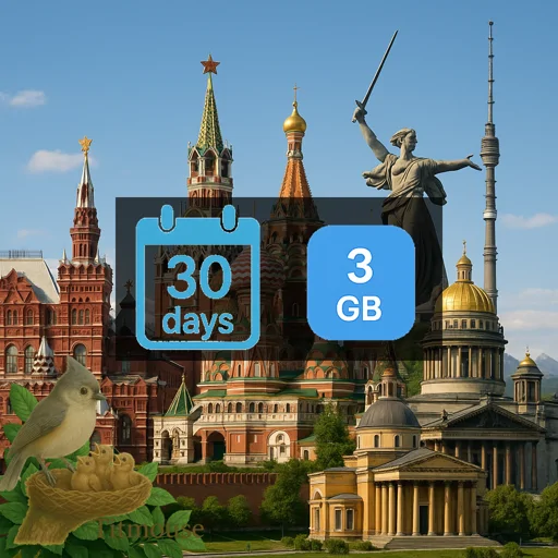 Russia - 3 GB - 30 Days