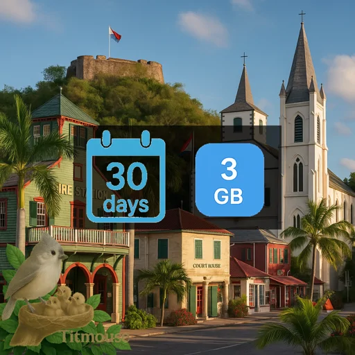 Sint Maarten (Dutch Part) - 3 GB - 30 days