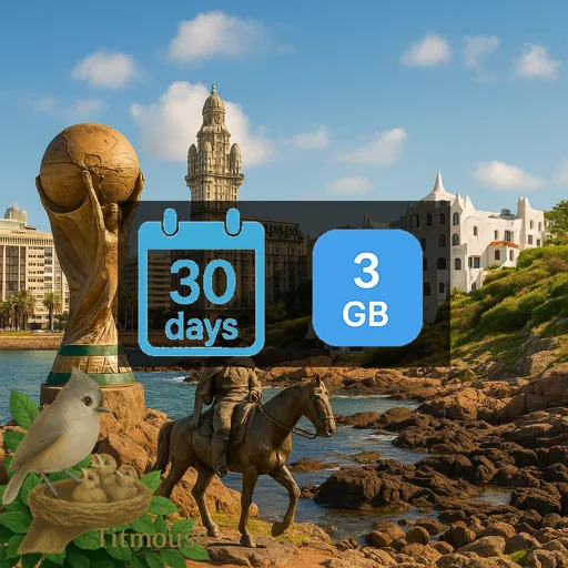 Uruguay - 3 GB - 30 days