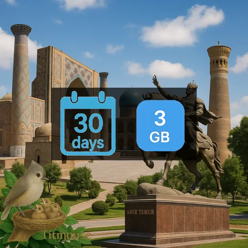 Uzbekistan - 3 GB - 30 days