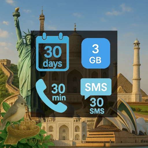 Discover Global - 3 GB - 30 SMS - 30 Mins - 30 Days