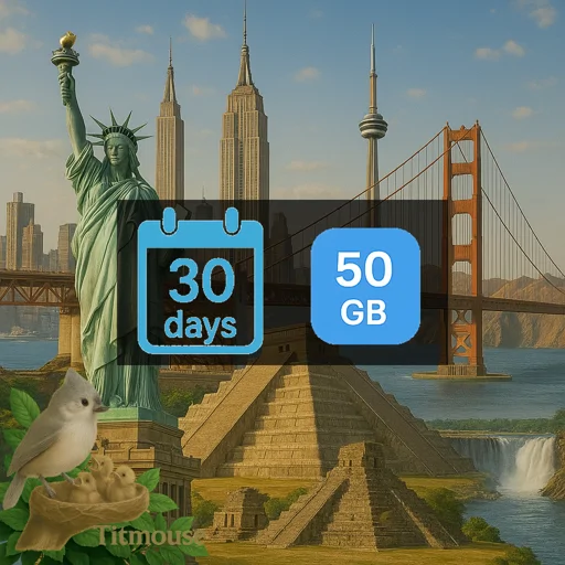 North America - 50 GB - 30 days