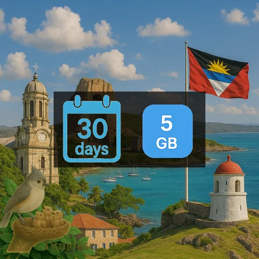 Antigua And Barbuda - 5 GB - 30 days