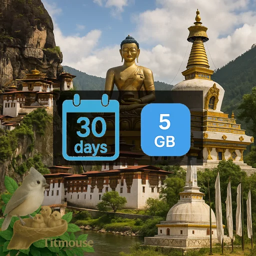Bhutan - 5 GB - 30 Days