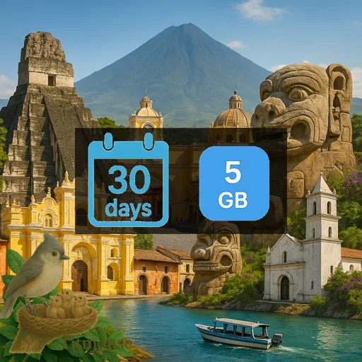 Guatemala - 5 GB - 30 days