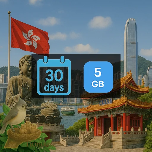 Hong Kong - 5 GB - 30 Days