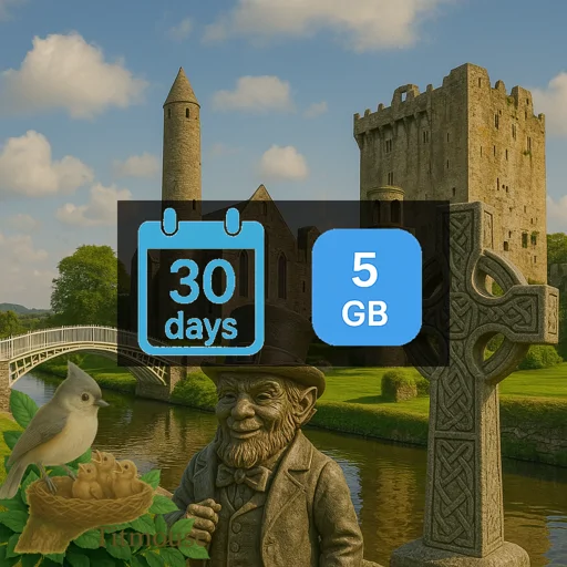 Ireland - 5 GB - 30 Days