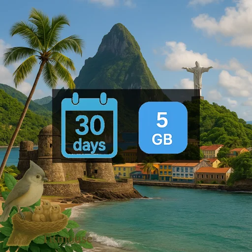 Saint Lucia - 5 GB - 30 days