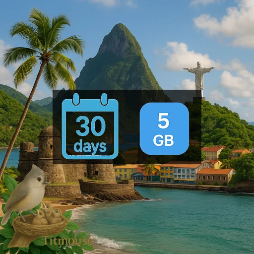 Saint Lucia - 5 GB - 30 Days