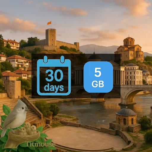 North Macedonia - 5 GB - 30 Days