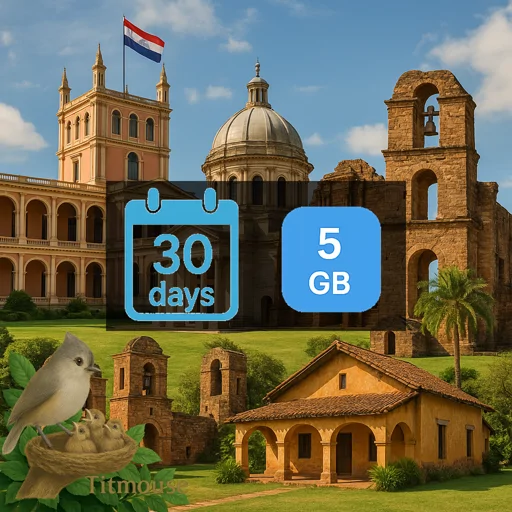 Paraguay - 5 GB - 30 Days