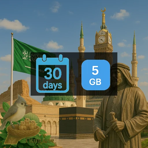 Saudi Arabia - 5 GB - 30 days