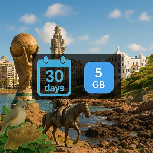 Uruguay - 5 GB - 30 days