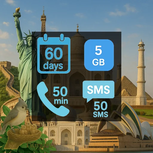 Discover Global - 5 GB - 50 SMS - 50 Mins - 60 days