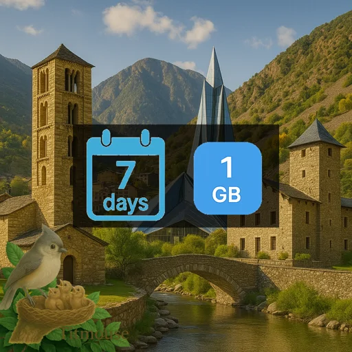 Andorra - 1 GB - 7 days