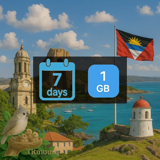 Antigua And Barbuda - 1 GB - 7 Days
