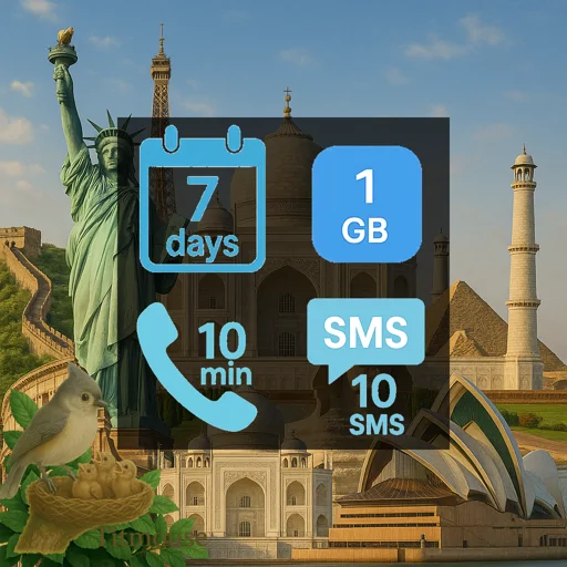Discover Global - 1 GB - 10 SMS - 10 Mins - 7 days