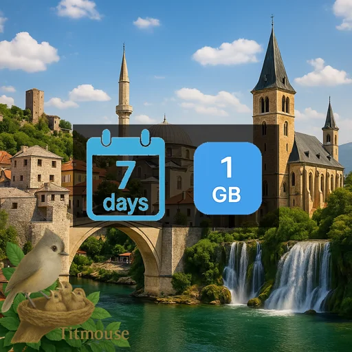 Bosnia and Herzegovina - 1 GB - 7 Days