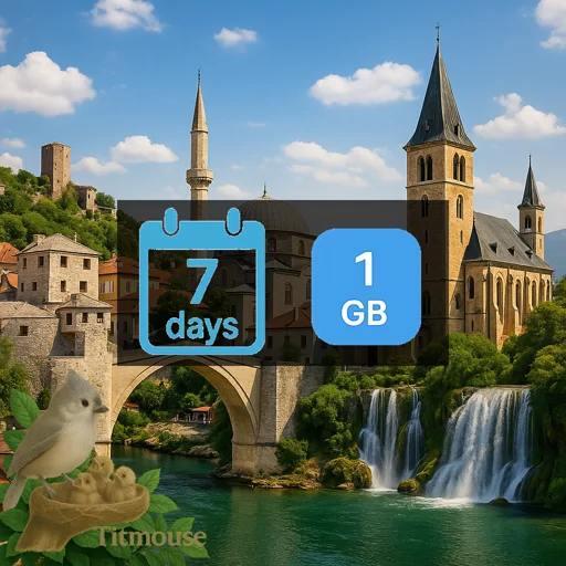 Bosnia and Herzegovina - 1 GB - 7 Days