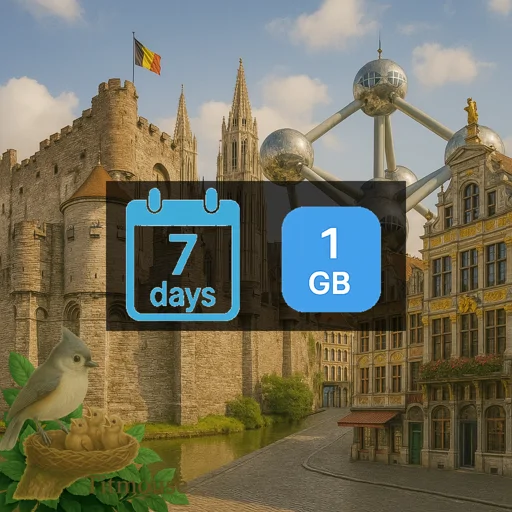 Belgium - 1 GB - 7 Days