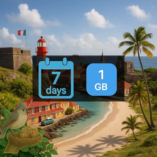 Saint Barthélemy - 1 GB - 7 Days