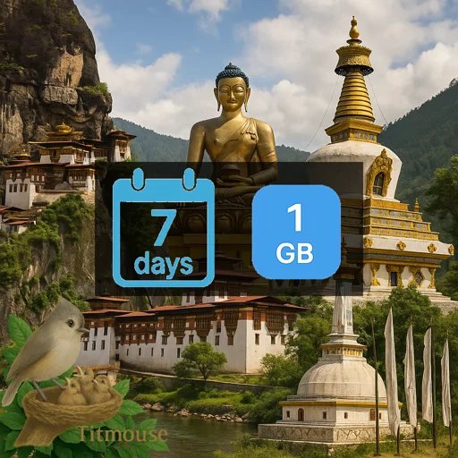 Bhutan - 1 GB - 7 Days