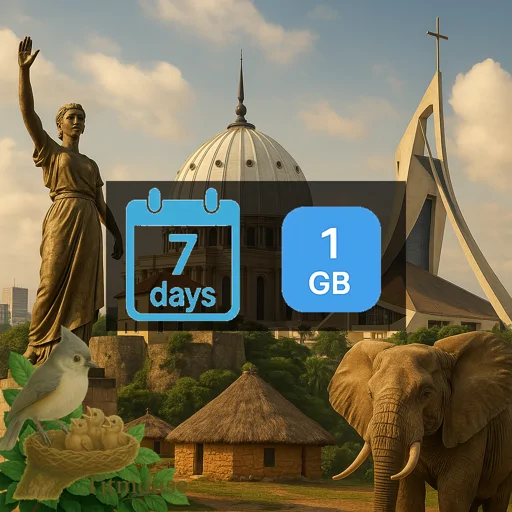 Côte d'Ivoire - 1 GB - 7 days