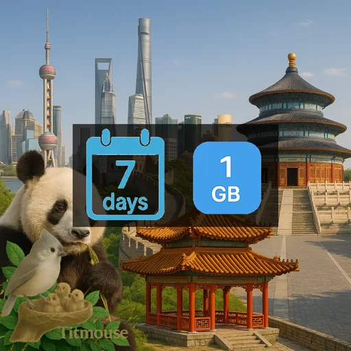 China - 1 GB - 7 Days