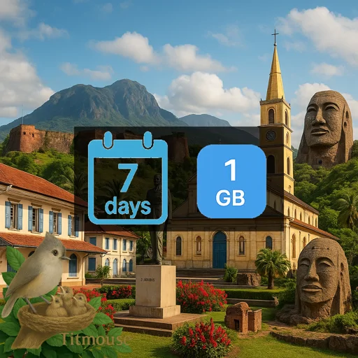 French Guiana - 1 GB - 7 days
