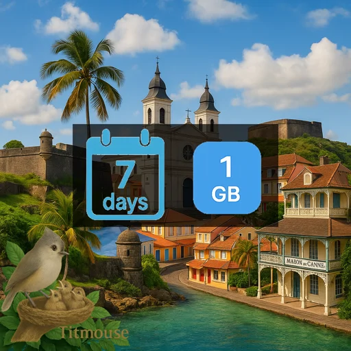 Guadeloupe - 1 GB - 7 days