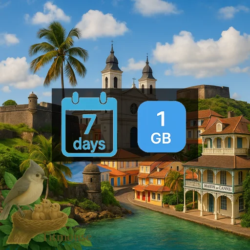 Guadeloupe - 1 GB - 7 Days