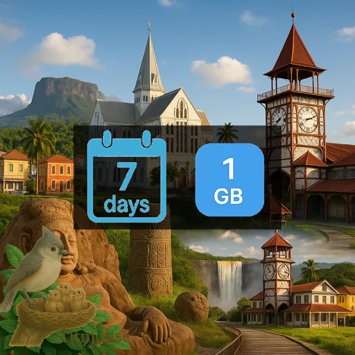 Guyana - 1 GB - 7 Days