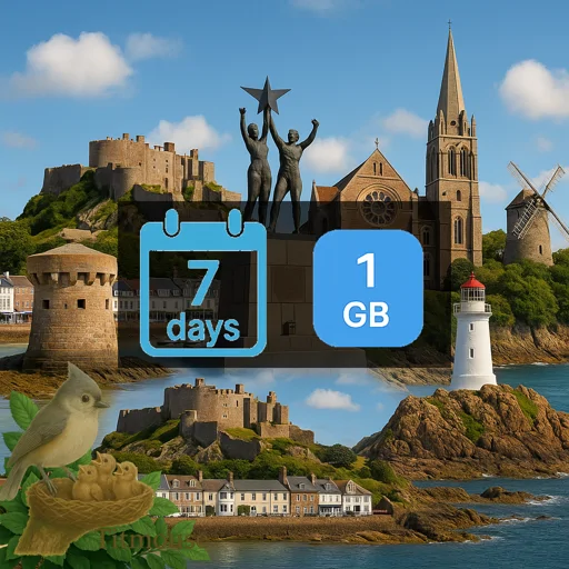 Jersey - 1 GB - 7 Days