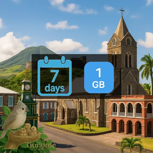 Saint Kitts and Nevis - 1 GB - 7 days