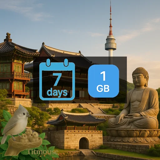 South Korea - 1 GB - 7 Days
