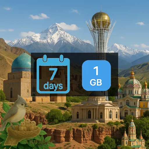 Kazakhstan - 1 GB - 7 Days