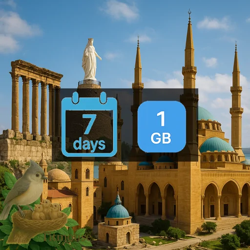 Lebanon - 1 GB - 7 Days