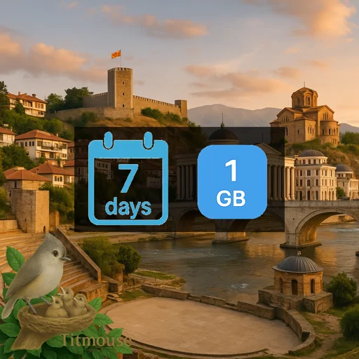 North Macedonia - 1 GB - 7 Days