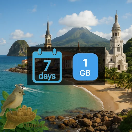 Martinique - 1 GB - 7 days